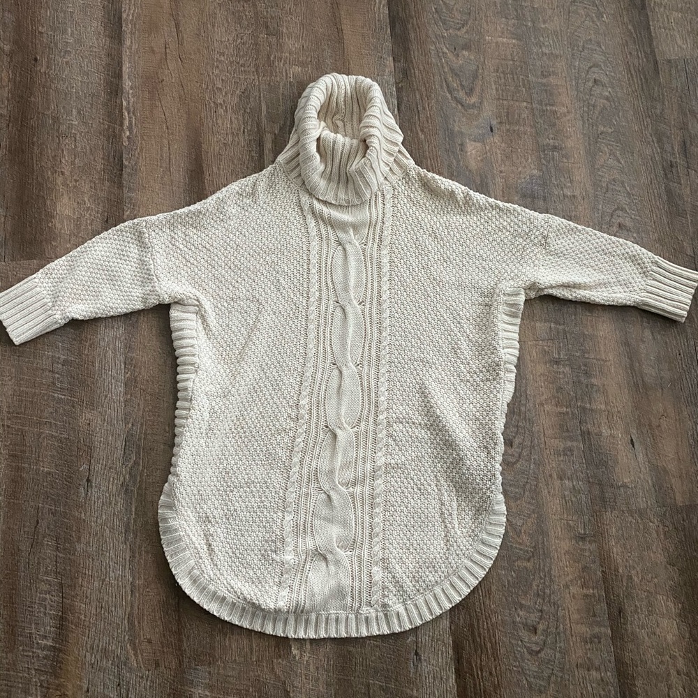 Express cream cowl neck sweater